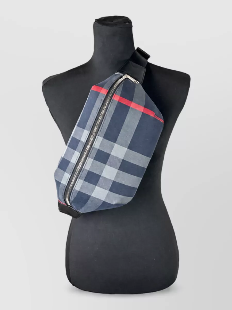 Burberry medium check cotton crossbody bag