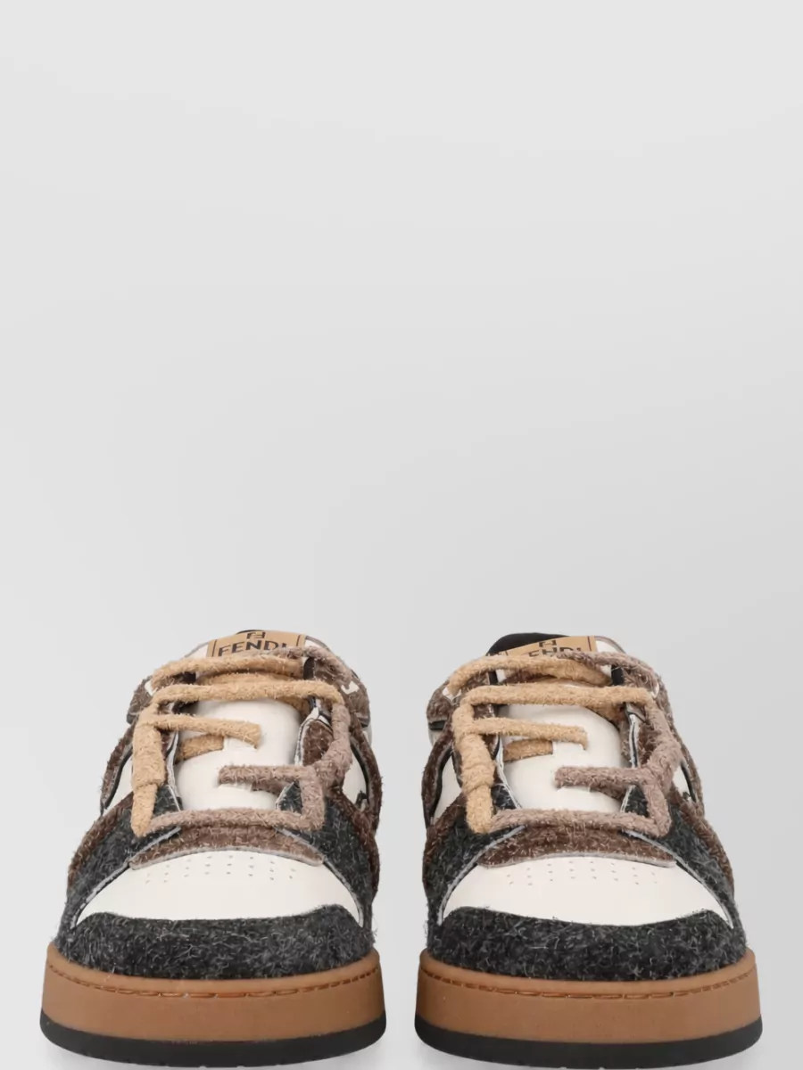 Fendi leather low-top sneakers