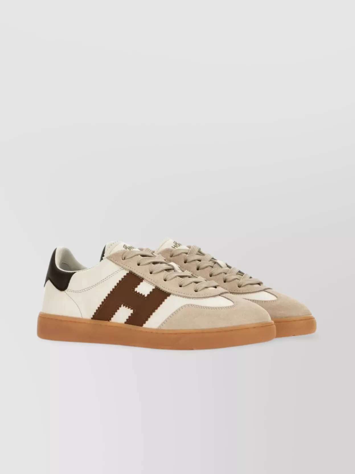 Hogan Smooth And Suede Leather Sneakers With Rubber Sole