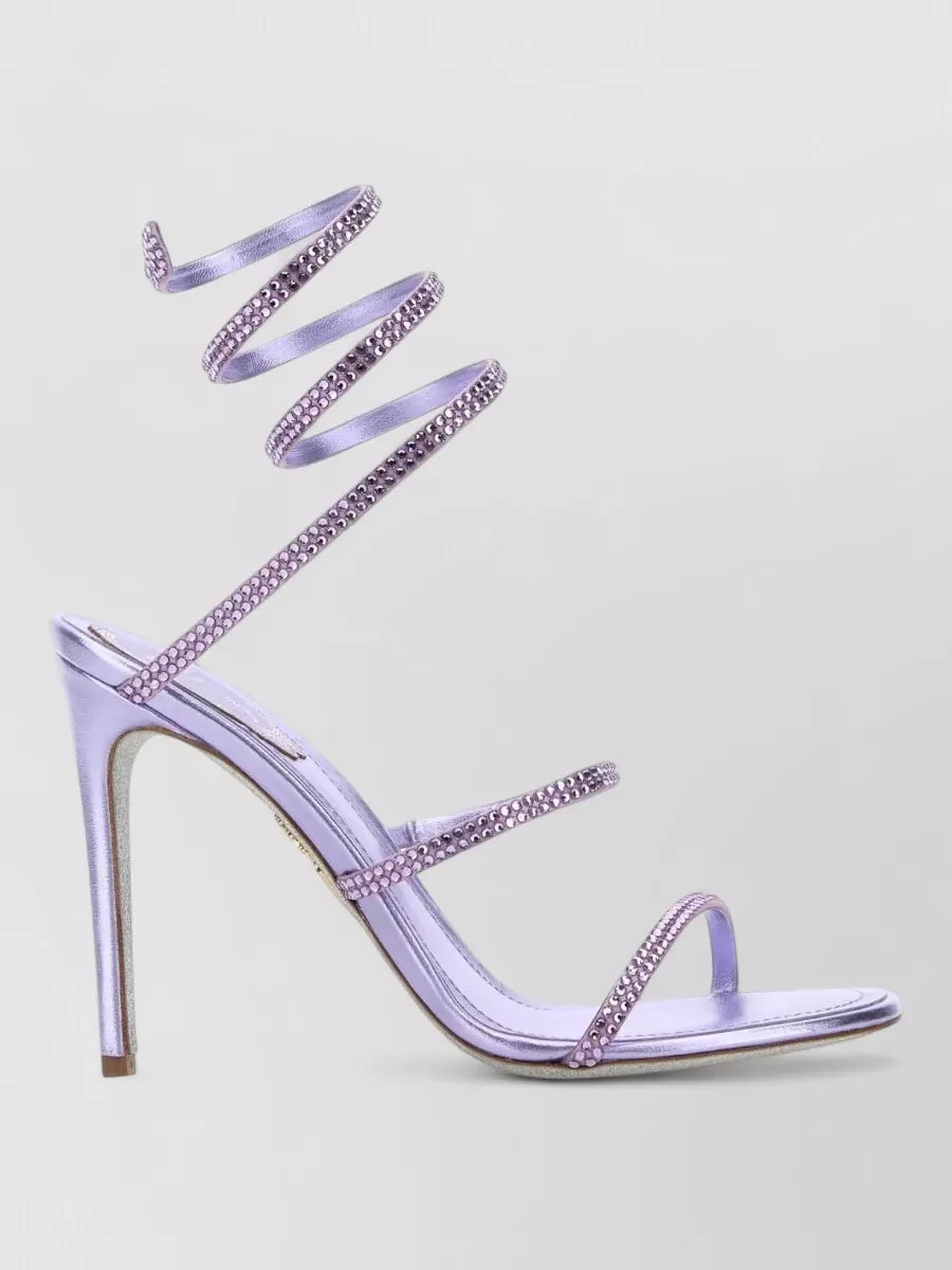 Rene Caovilla Embellished Satin Sandals