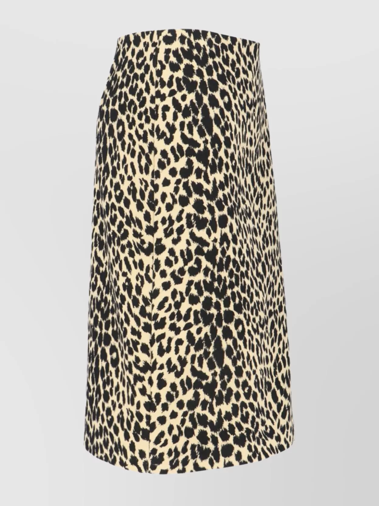 Aspesi Animal Print High-Waisted Knee Length Midi Skirt