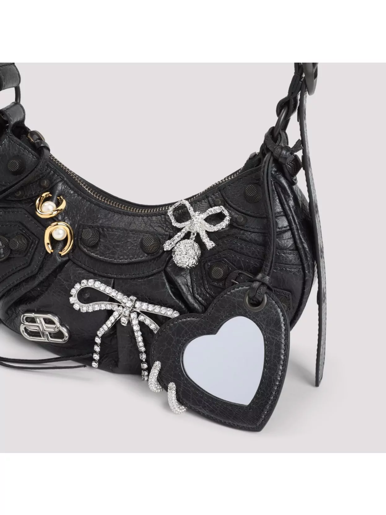 Balenciaga Xs Shoulder Bag Crystal Knot Signature Studs