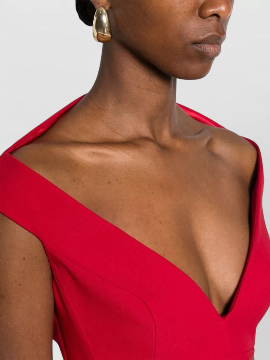 Solace London V-Neck Sleeveless Midi Dress
