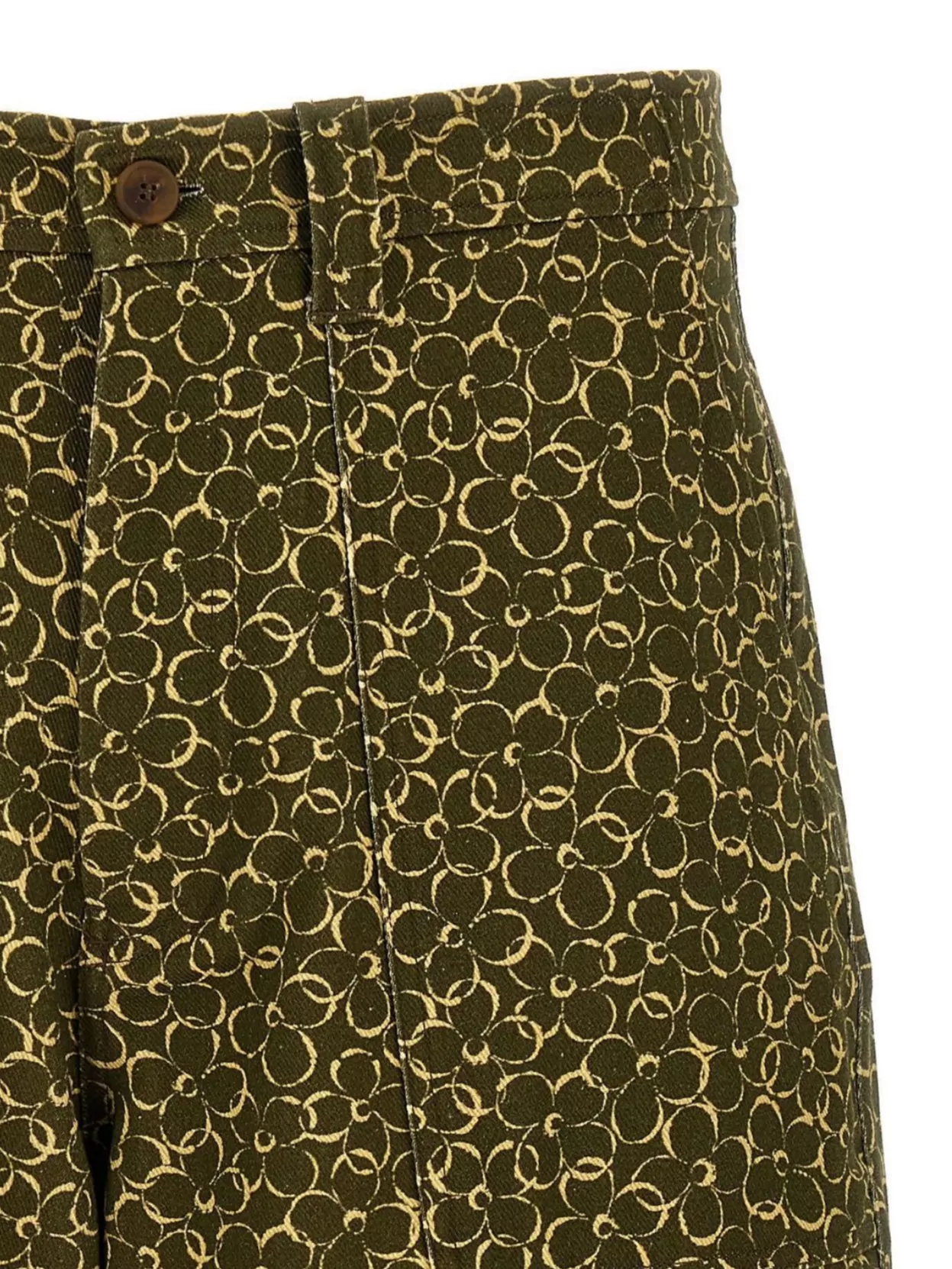 Maison Kitsuné Floral Print Bermuda Shorts