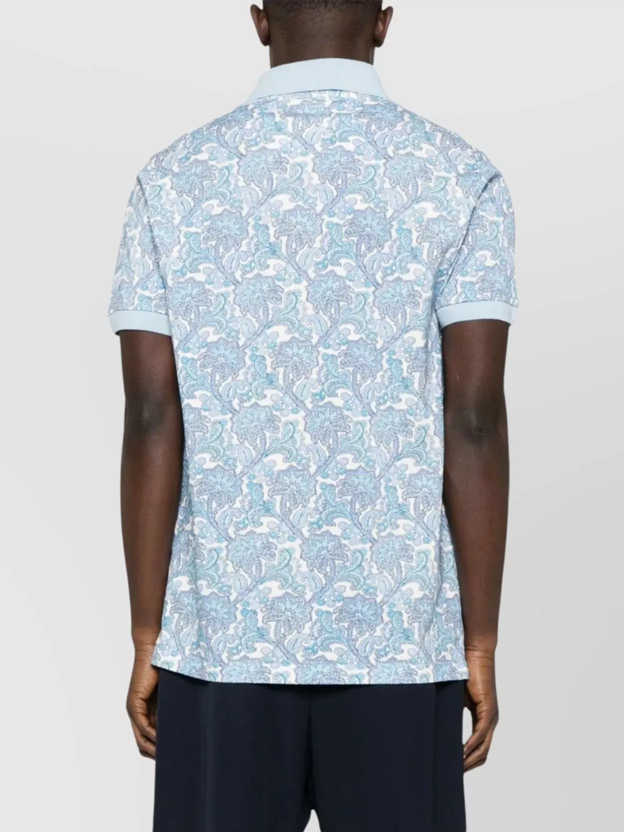 Etro Roma Paisley Print Polo Collar
