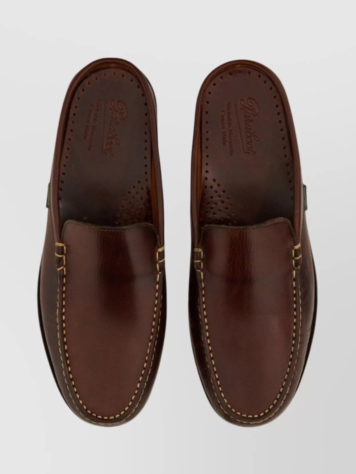Paraboot Round Toe Loafers Rubber Sole