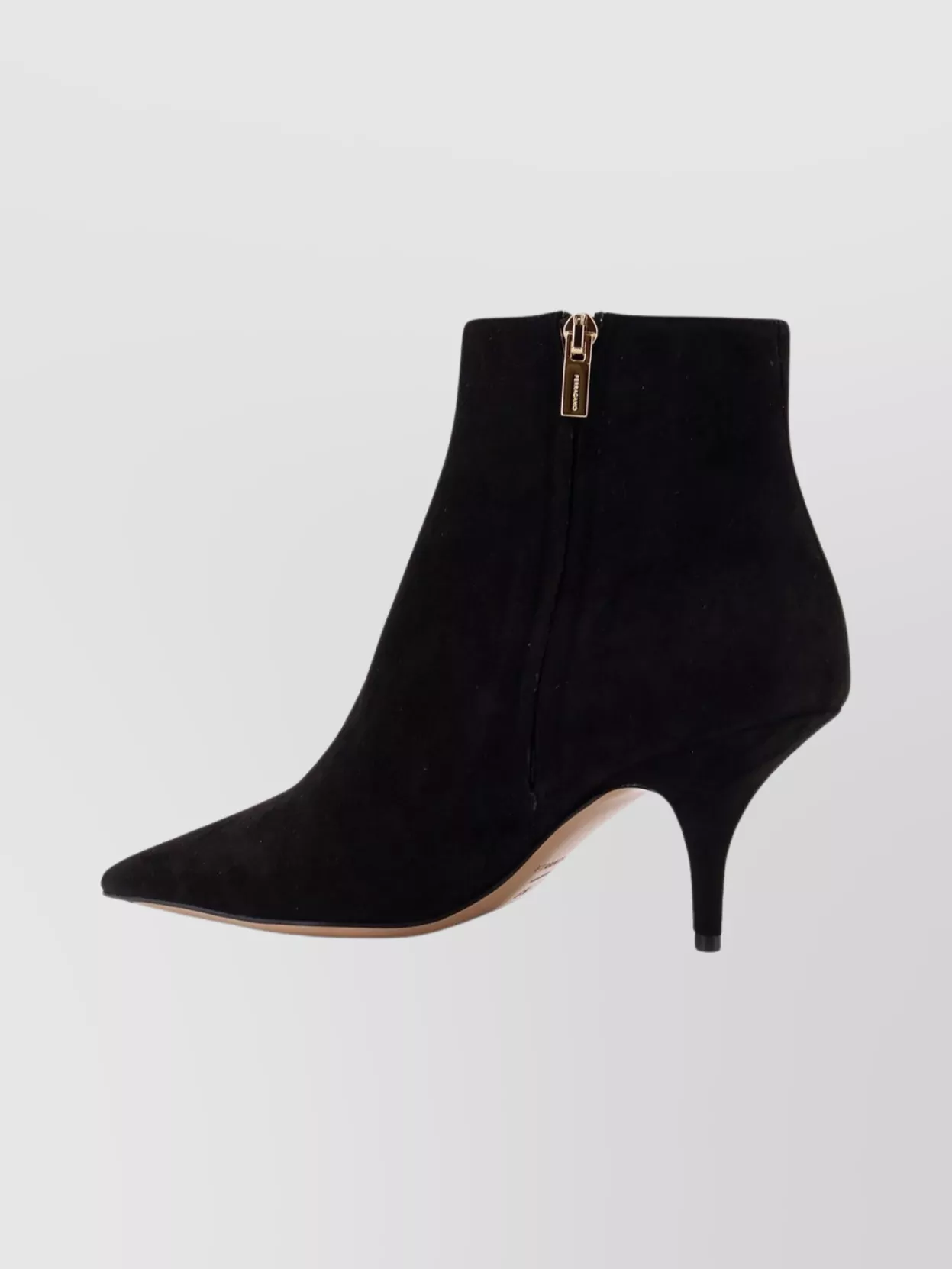 Ferragamo Suede Ankle Boots Stiletto Heel