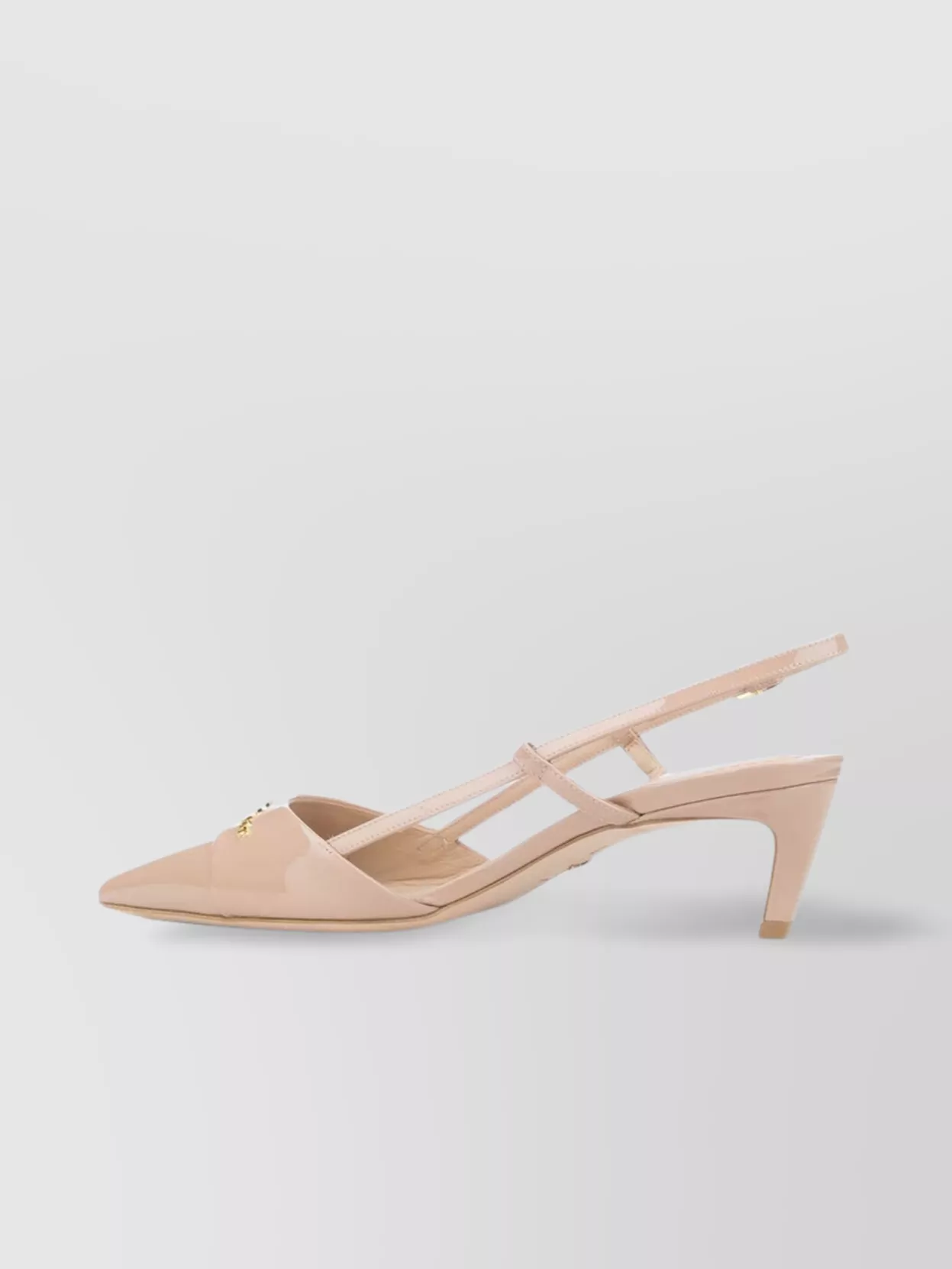 Christian Dior Hardware Pointed Toe Smooth Finish Sandals