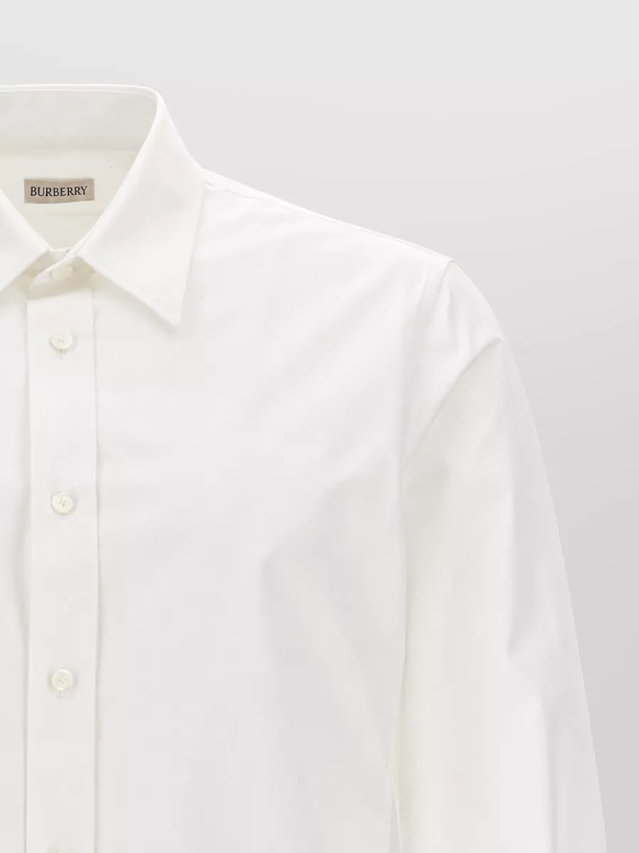 Burberry Embroidered cotton shirt