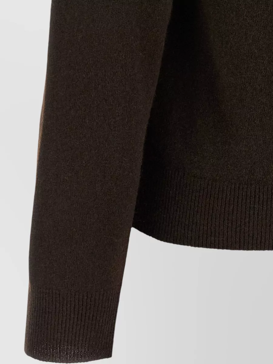 Miu Miu Cashmere Argyle Polo Collar Cardigan