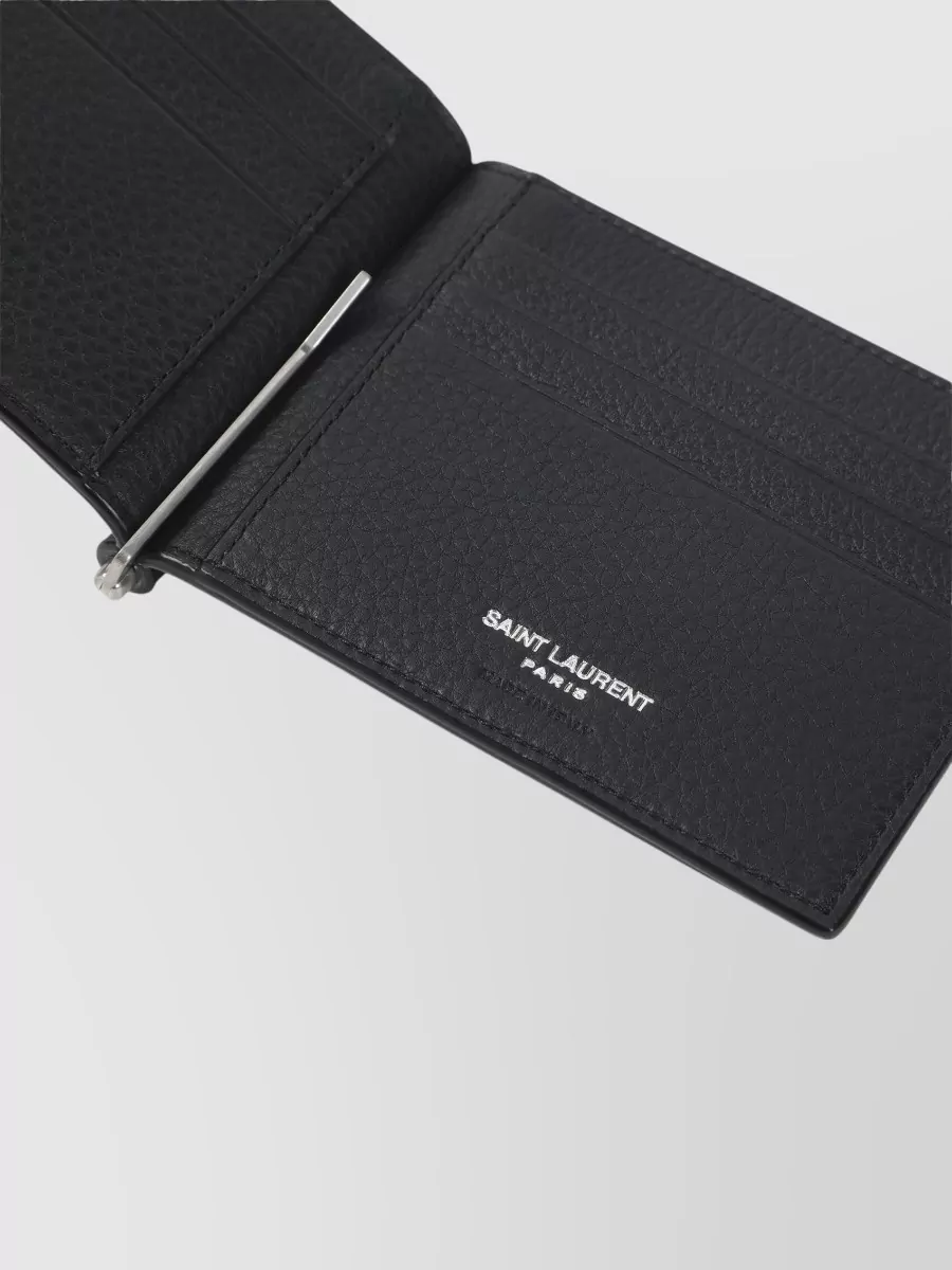 Saint Laurent Leather Zip Wallet