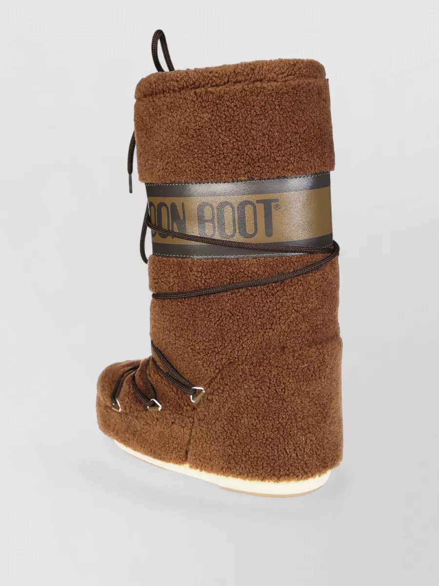 Moon Boot Shearling Lace-Up Boots