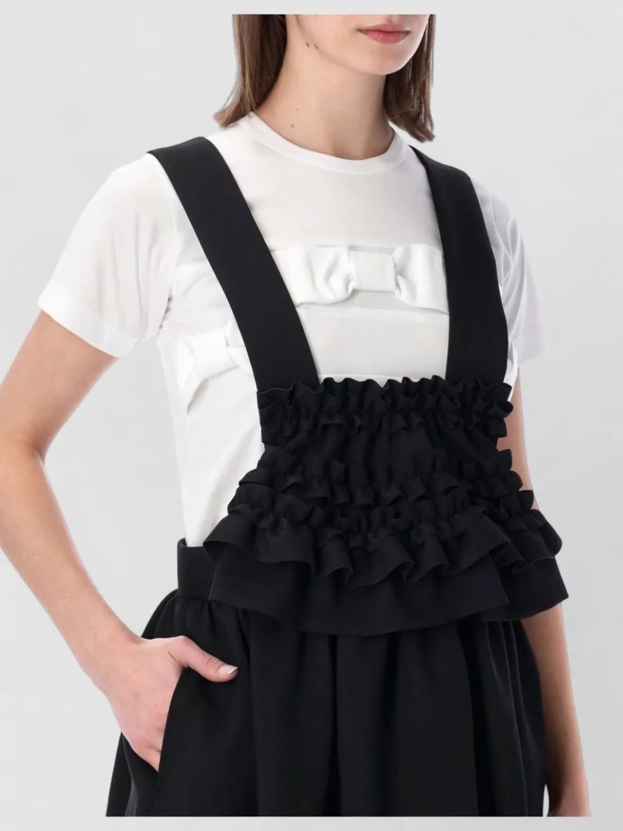 Comme Des Garçons Ruffled Midi Dress