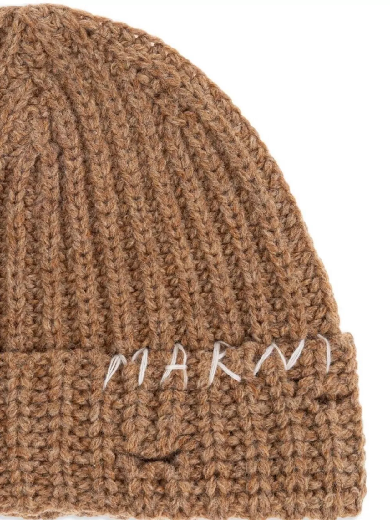 Marni Fold-over Knitted Ribbed Hats