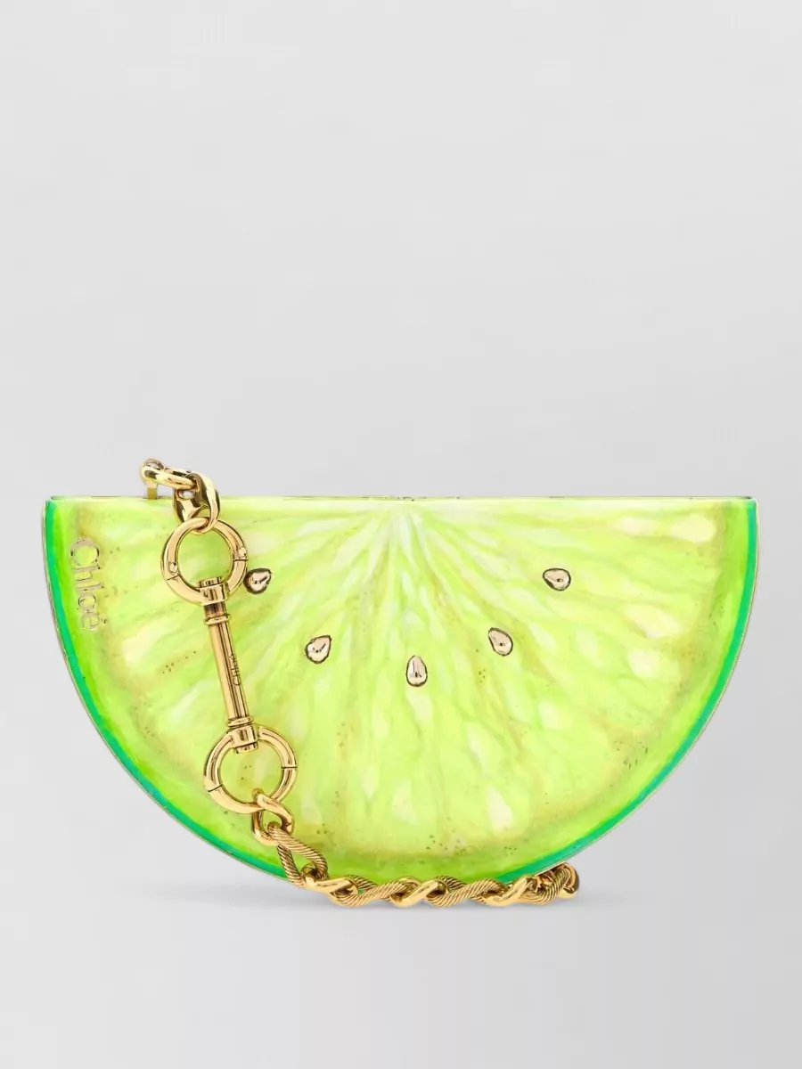 Chloé Na metal clutch bag