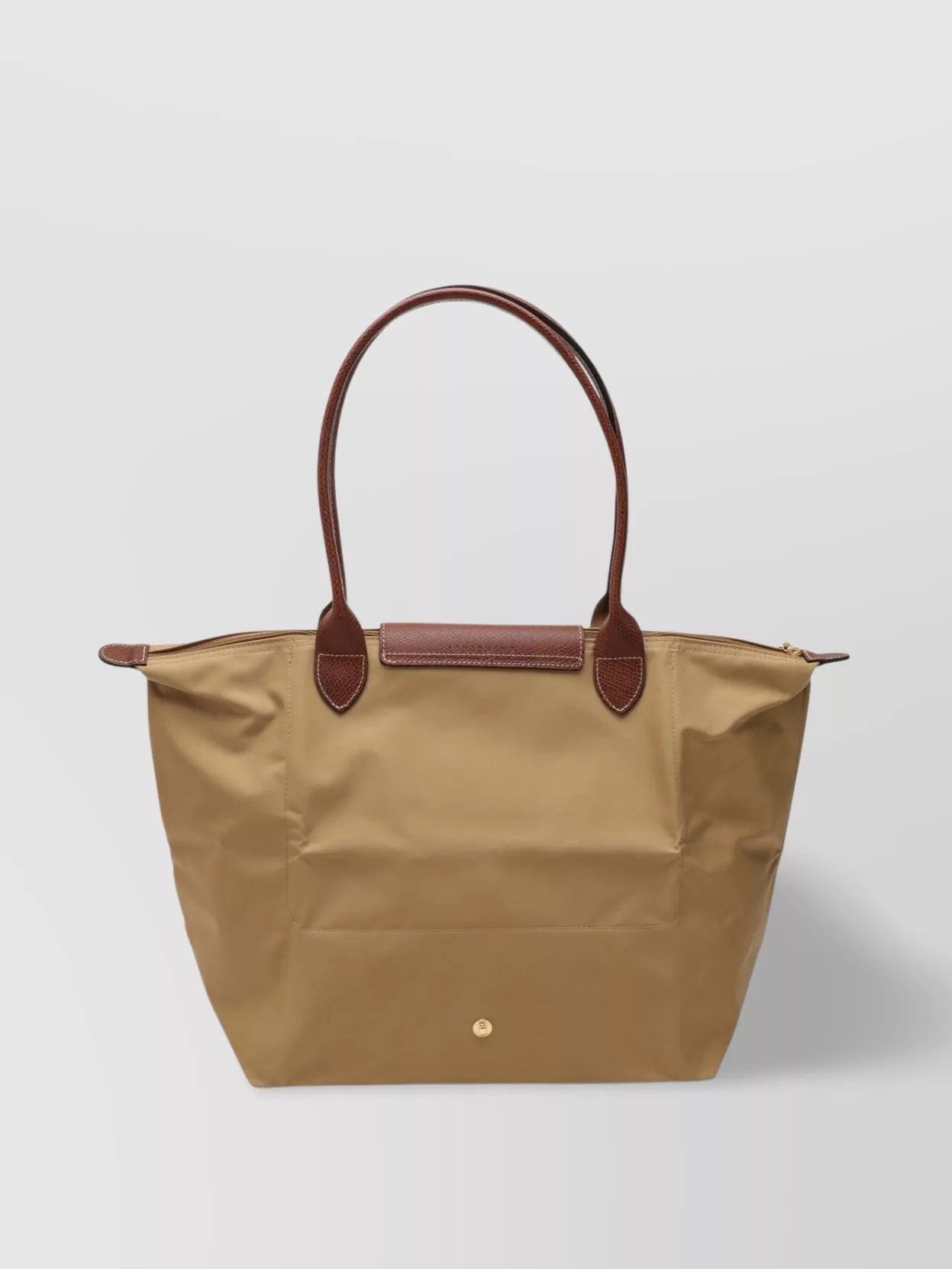 Longchamp Original L Bag With Front Pocket And Leather Trim