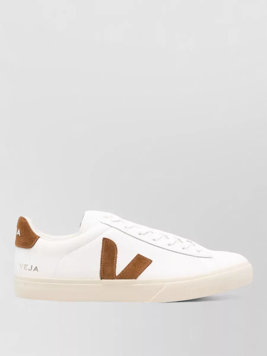 Veja Campo Sneakers Round Toe Contrast Heel Tab
