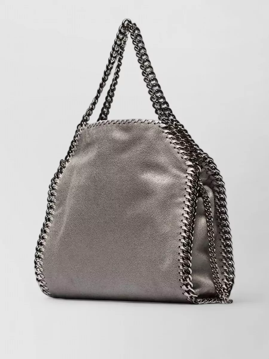 Stella Mccartney Falabella Mini Tote Bag Chain Trim