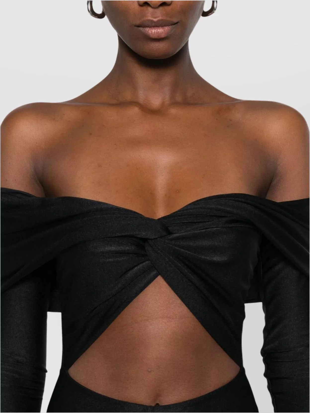 The Andamane Off-The-Shoulder Long Sleeve Jumpsuit