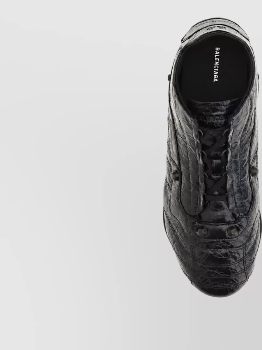 Balenciaga Calf Leather Lace-Up Sneakers