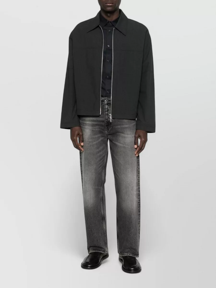 Emporio Armani Logo Cotton Shirt Long Sleeves Buttoned Collar