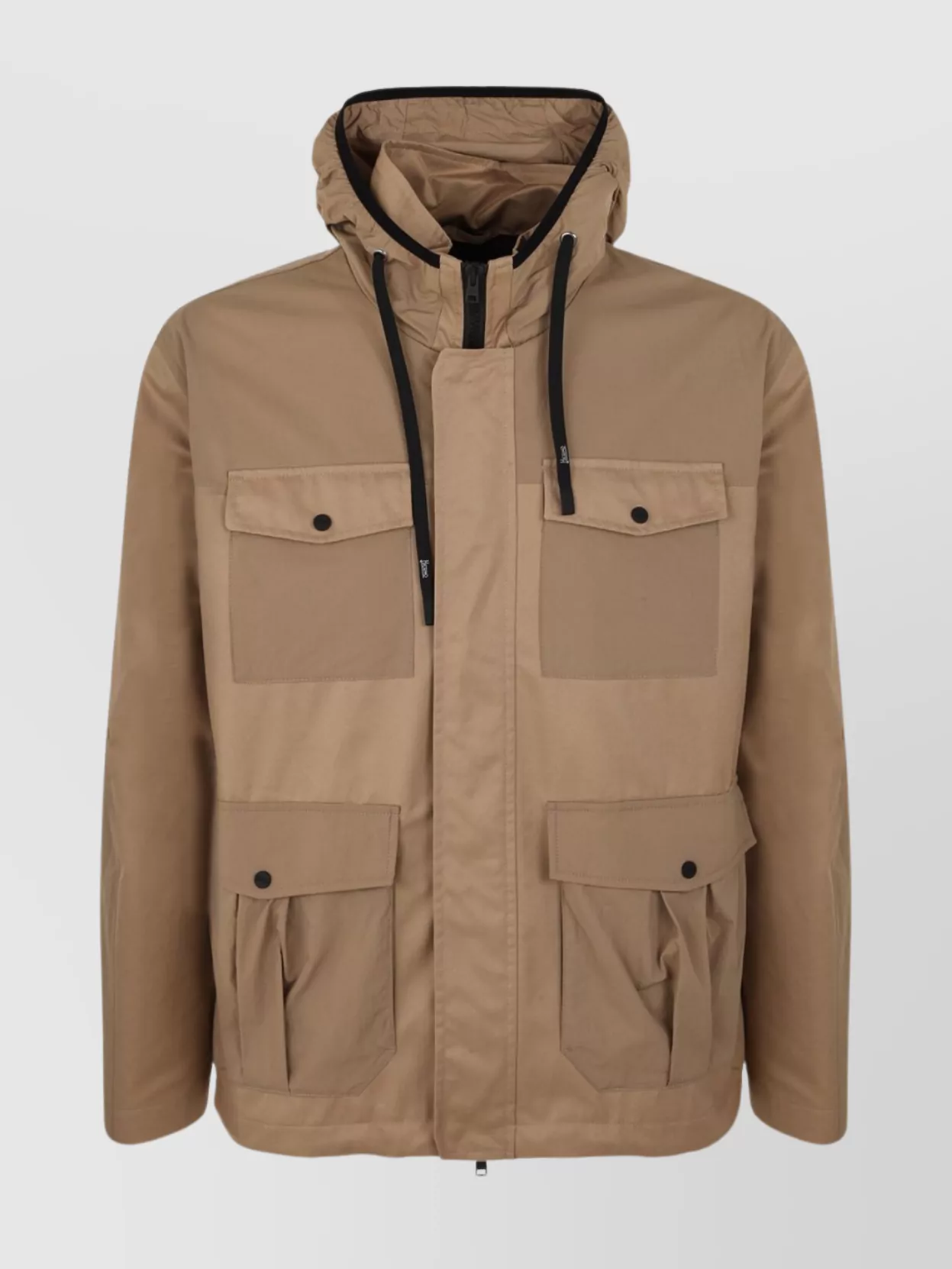 Herno Men Delon Urban Safari Field Jacket In Brown