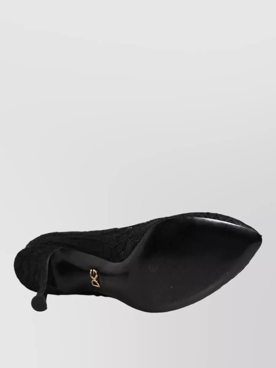 Dolce&Gabbana Lace Sock Ankle Boots