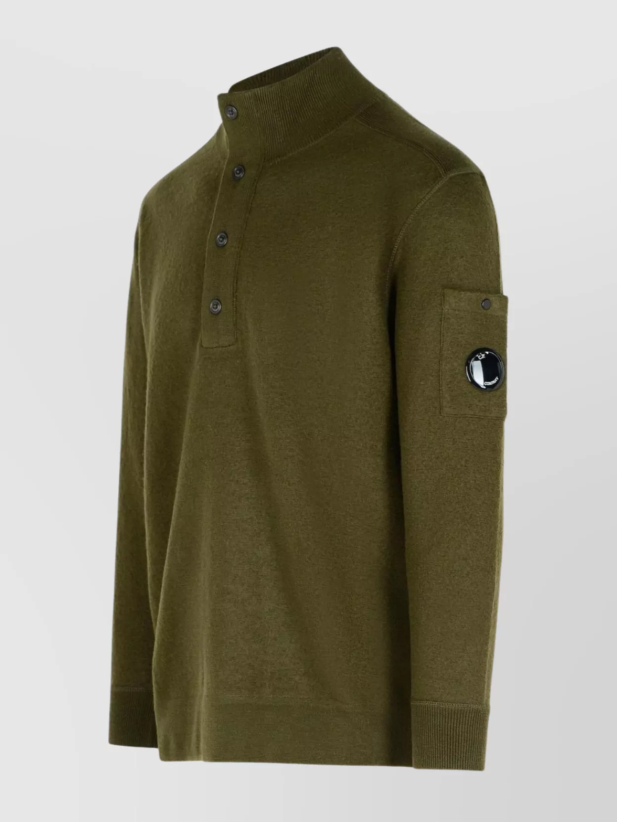 C.p. Company Wool Blend Sweater Arm Patch