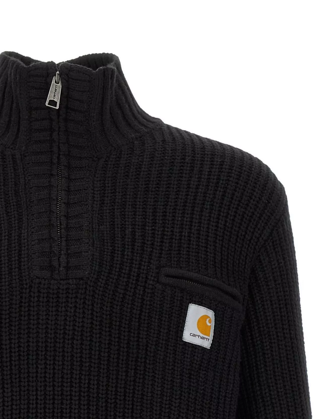 Carhartt Wip Half Zip Sweater Ribbed Texture