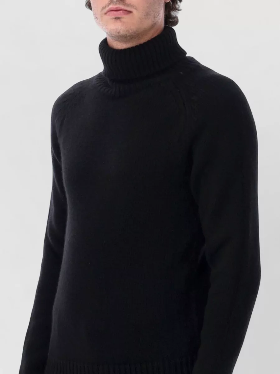 Tom Ford Cashmere Wool Mohair Ribbed Roll Neck Jumper
