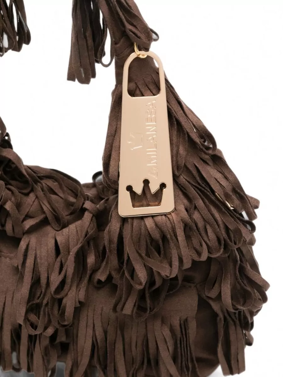 La Milanesa Fringed Shoulder Bag