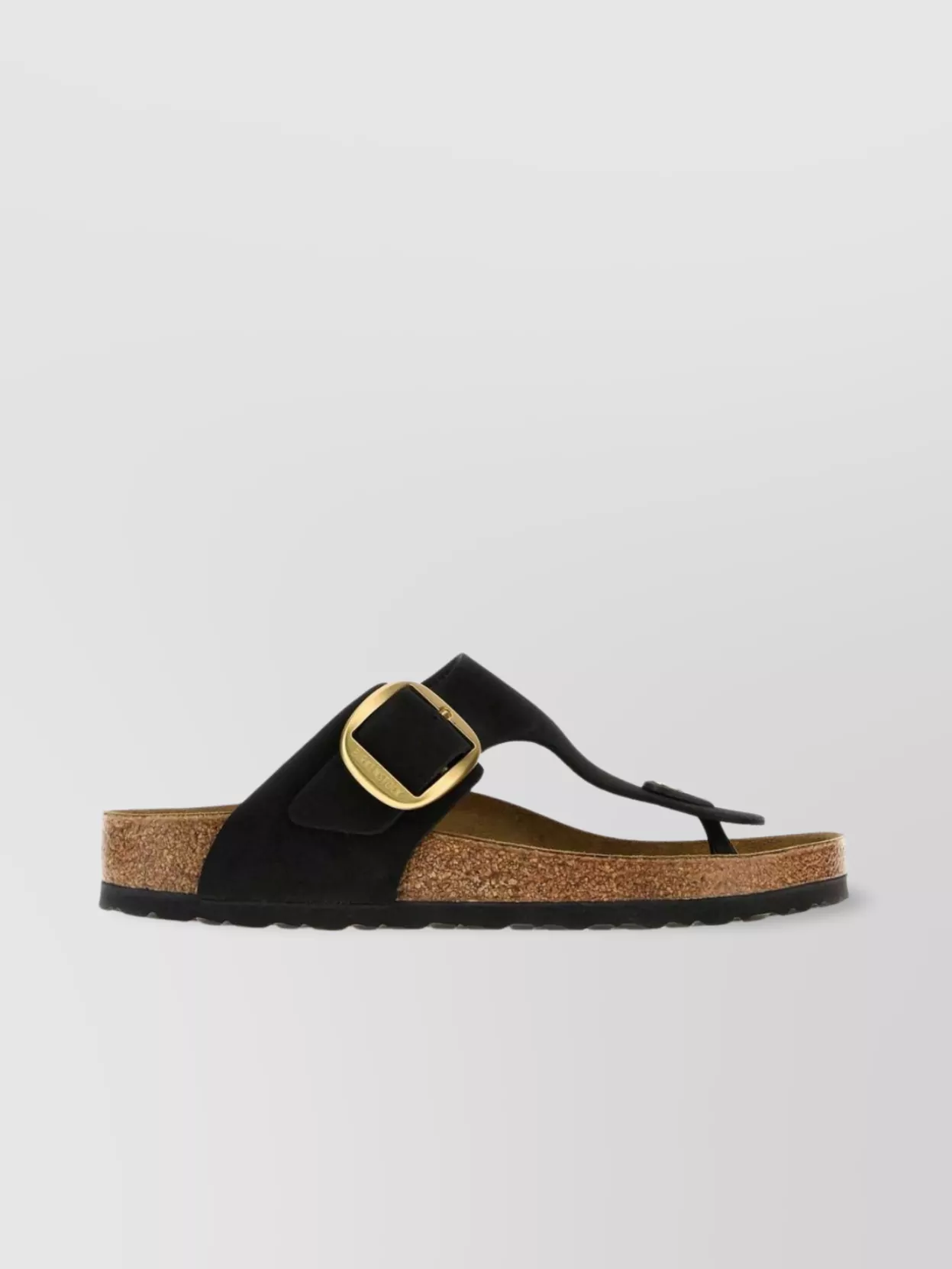 Birkenstock Suede Thong Slippers Cork Sole