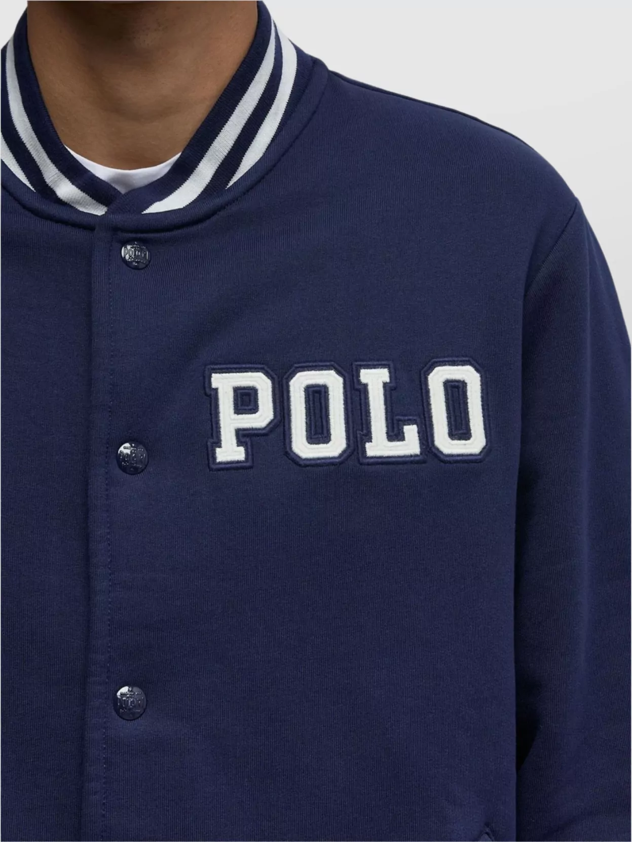 Ralph Lauren Striped Detail Cotton Sweatshirt Pockets