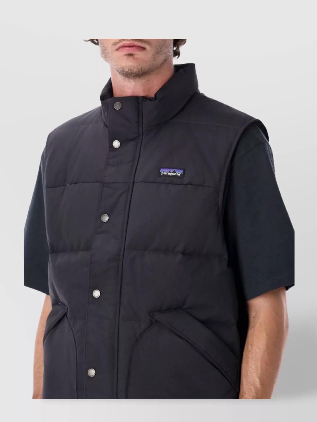 Patagonia Sleeveless Padded Vest High Collar