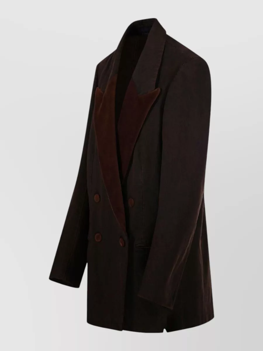 Dries Van Noten Silk Nylon Jacket Button Detail Longline