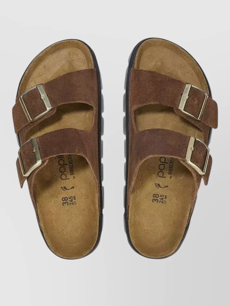 Birkenstock Suede Double Buckle Sandals