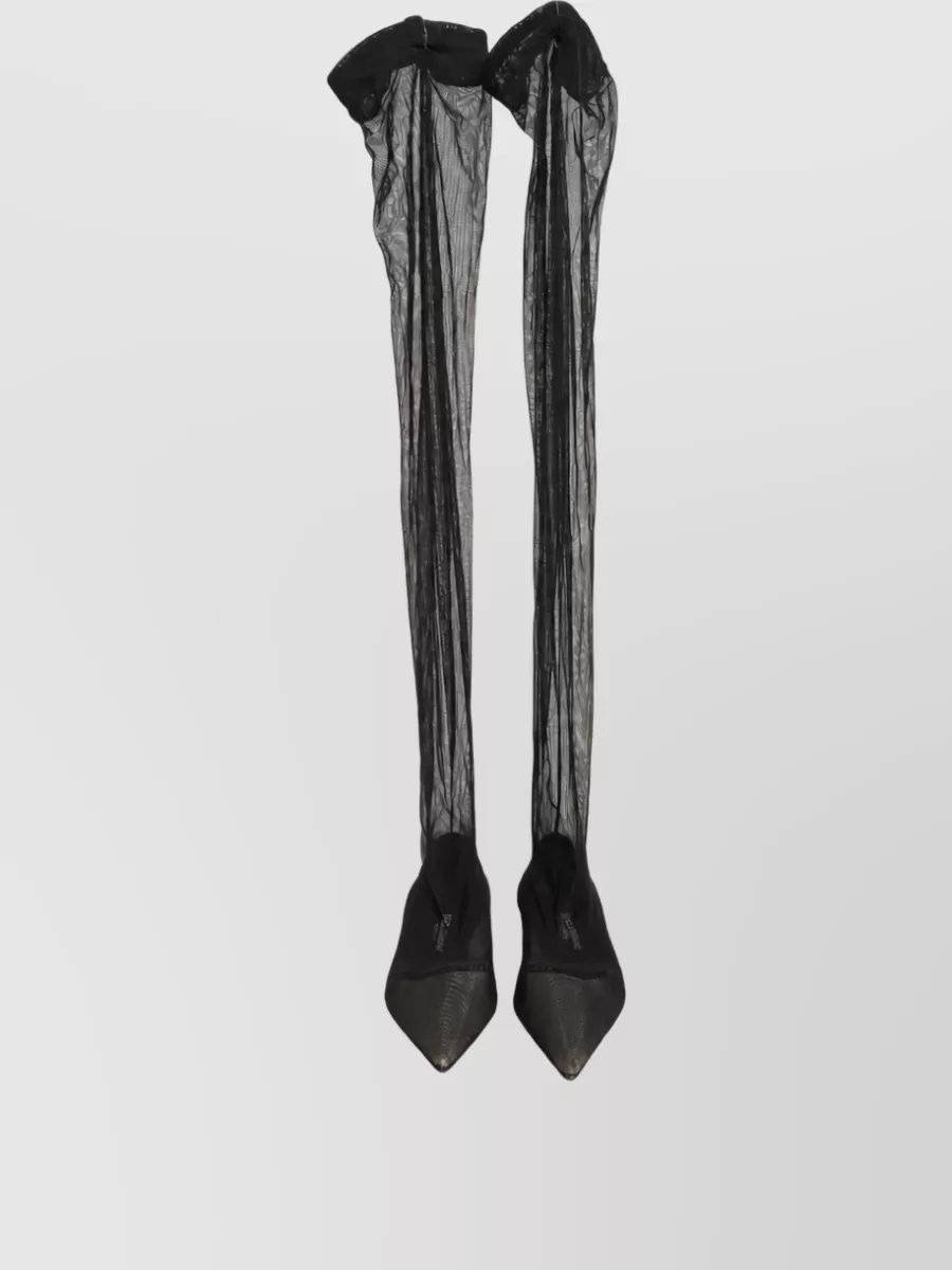 Dolce&Gabbana Tulle Over The Knee Flats