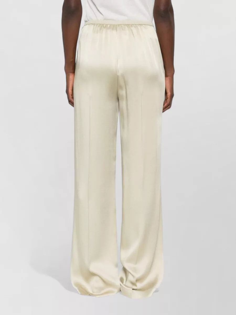 Forte Forte Satin High-Rise Wide-Leg Trousers