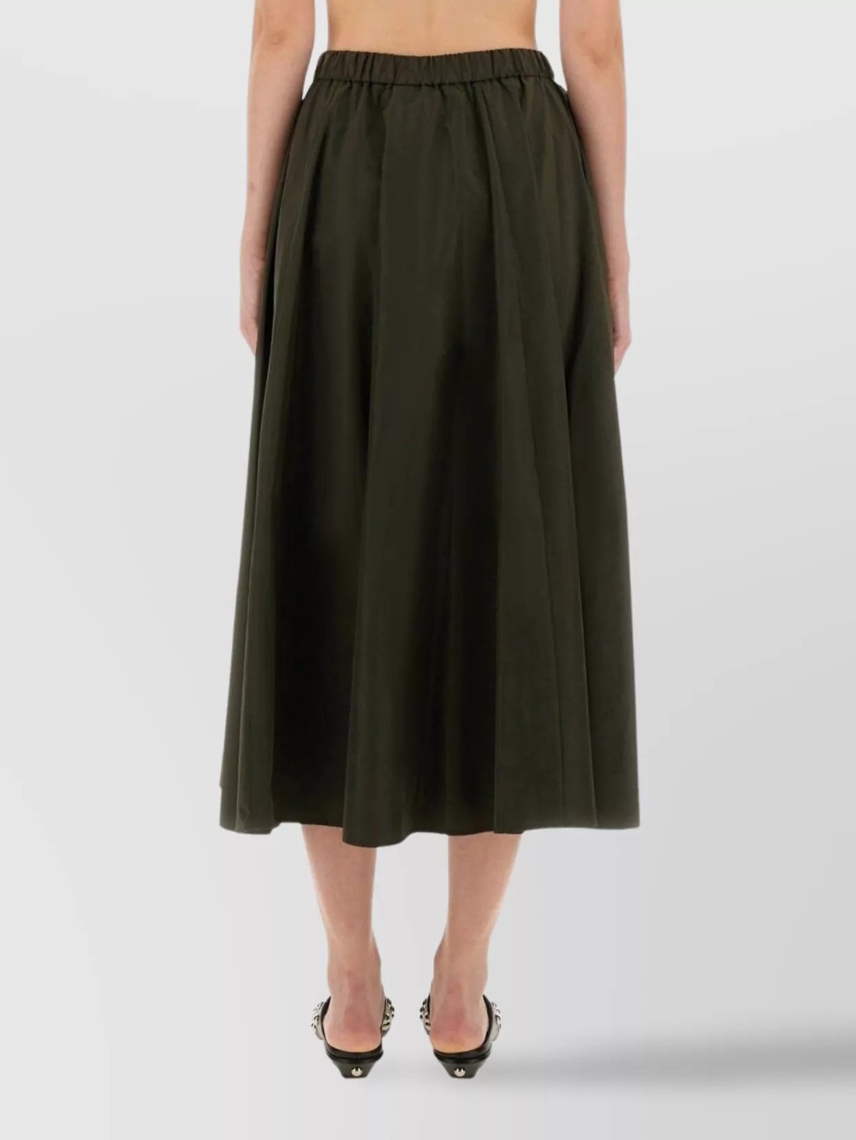 Aspesi Flared Midi Skirt With Flattering Silhouette