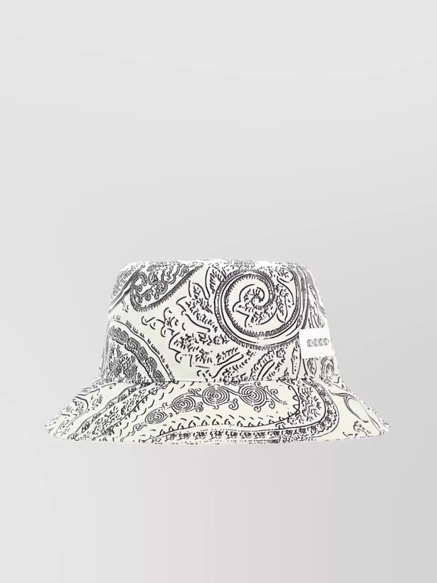 Shop Etro Embellished Paisley Bucket Hat In White