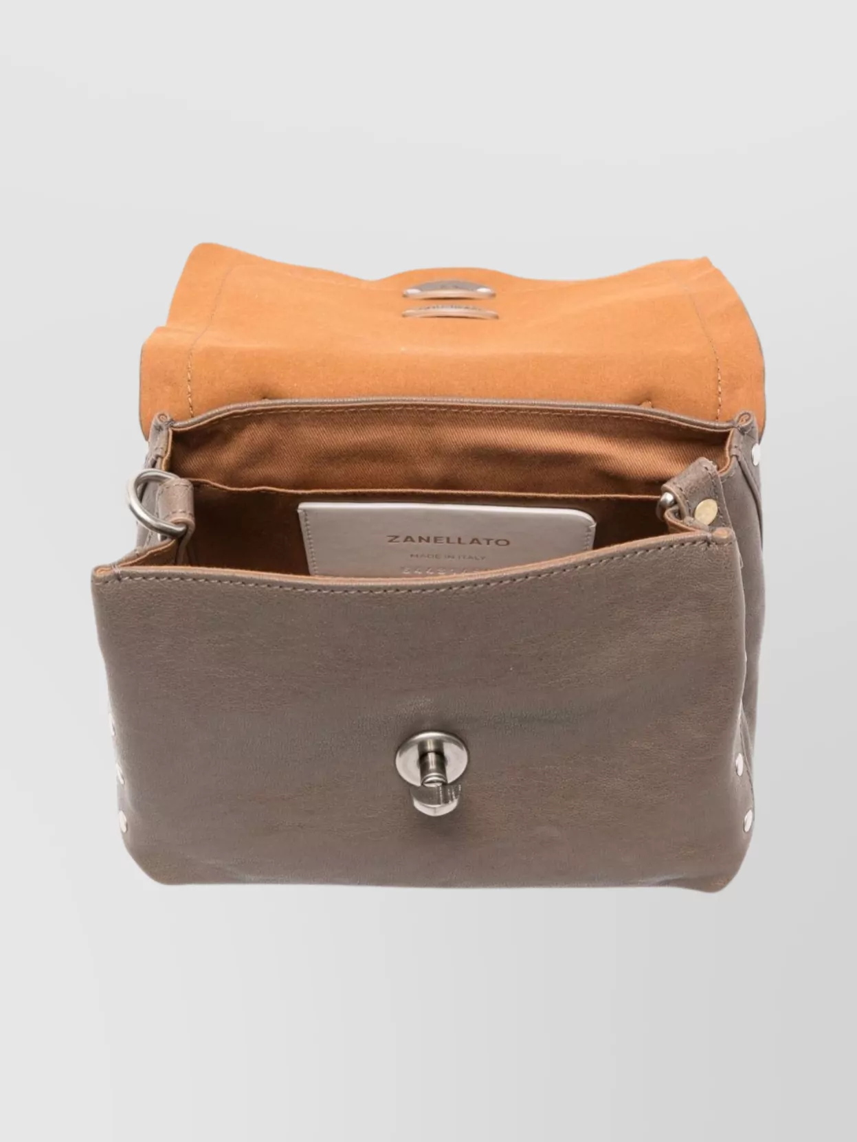 Zanellato Baby Leather Crossbody Handbag With Top Handle