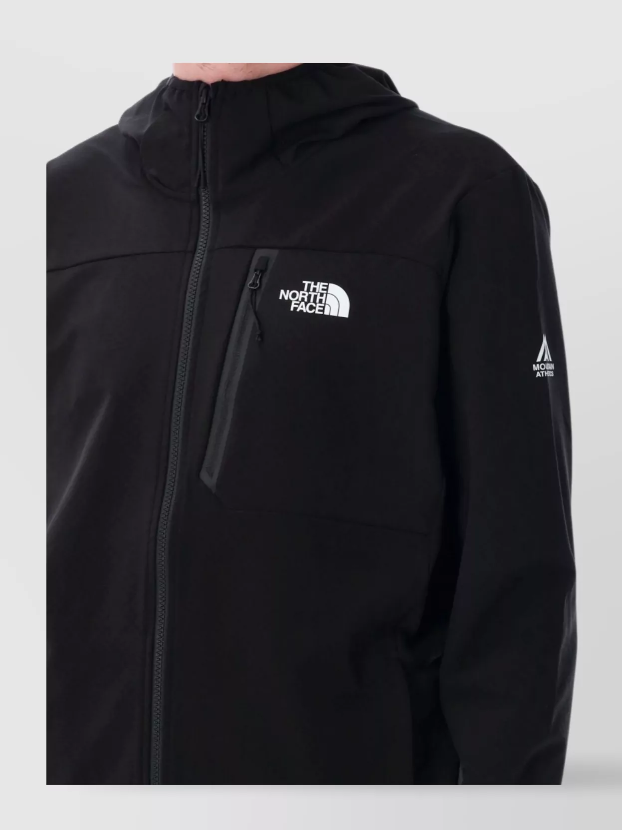 The North Face Hooded Jacket With Pocket In Black