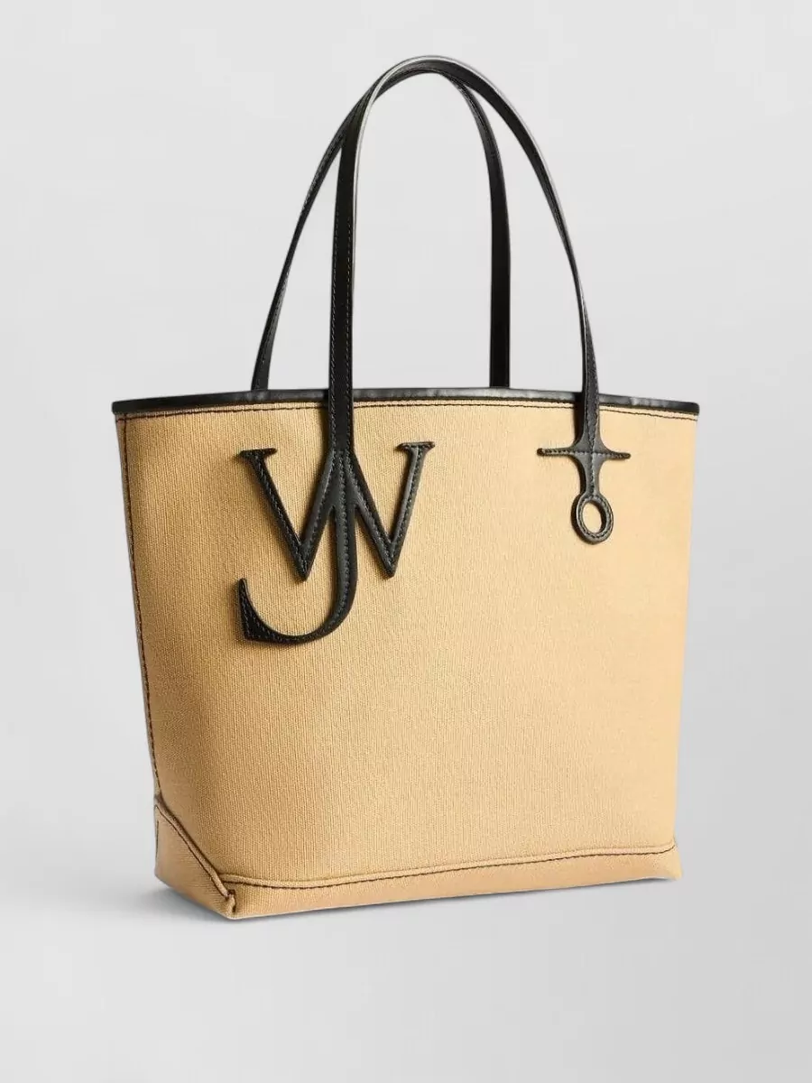 Jw Anderson Nylon Silk Tote Bag Dual Handles Trim