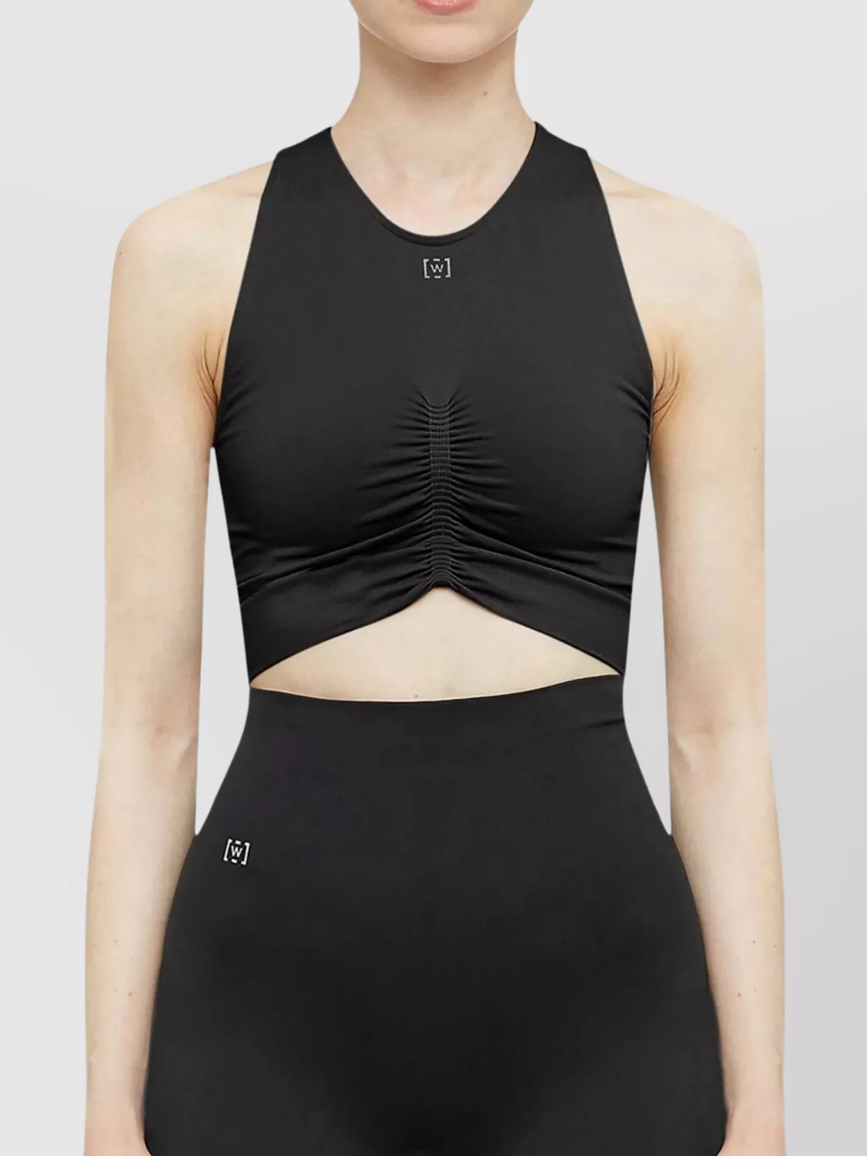 Wolford Ruched-Detailing Cropped Performance Top