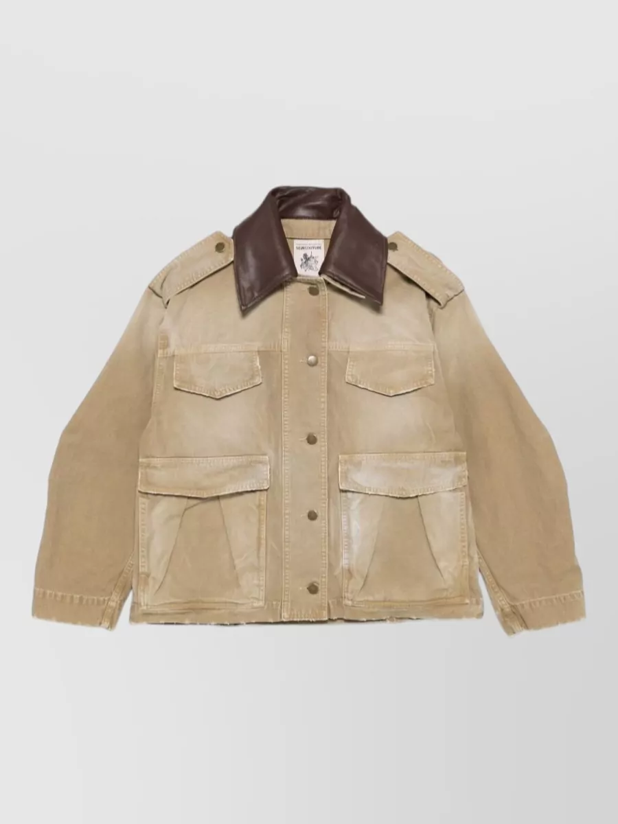 Semicouture Cotton Fitted Jacket