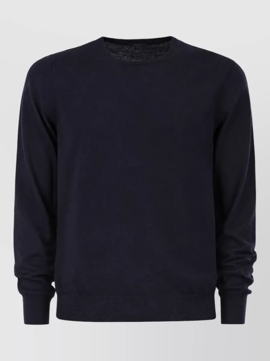 Kiton wool long-sleeve crew-neck jumper