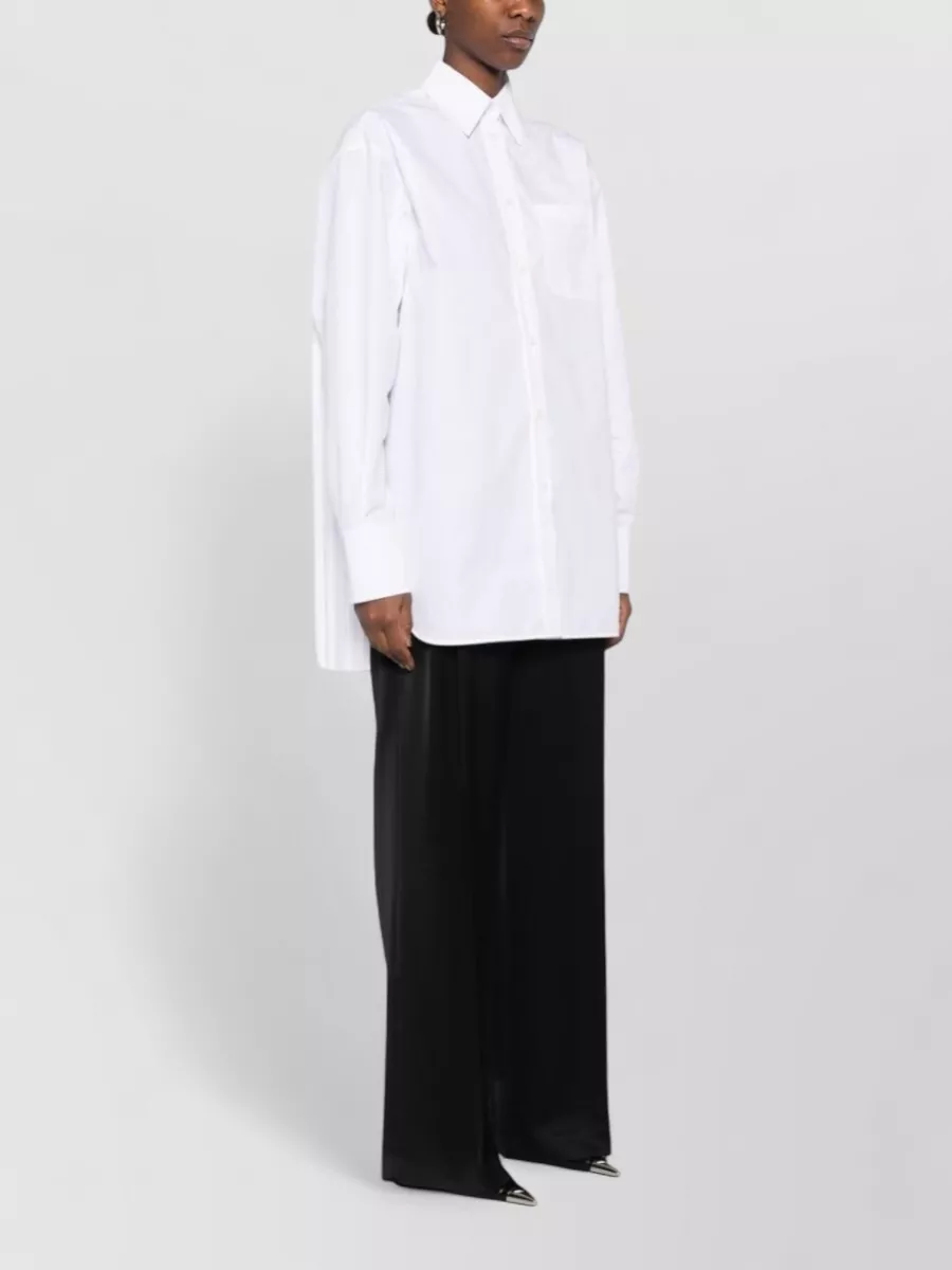 Sportmax Cotton-Blend Pleated Shirt