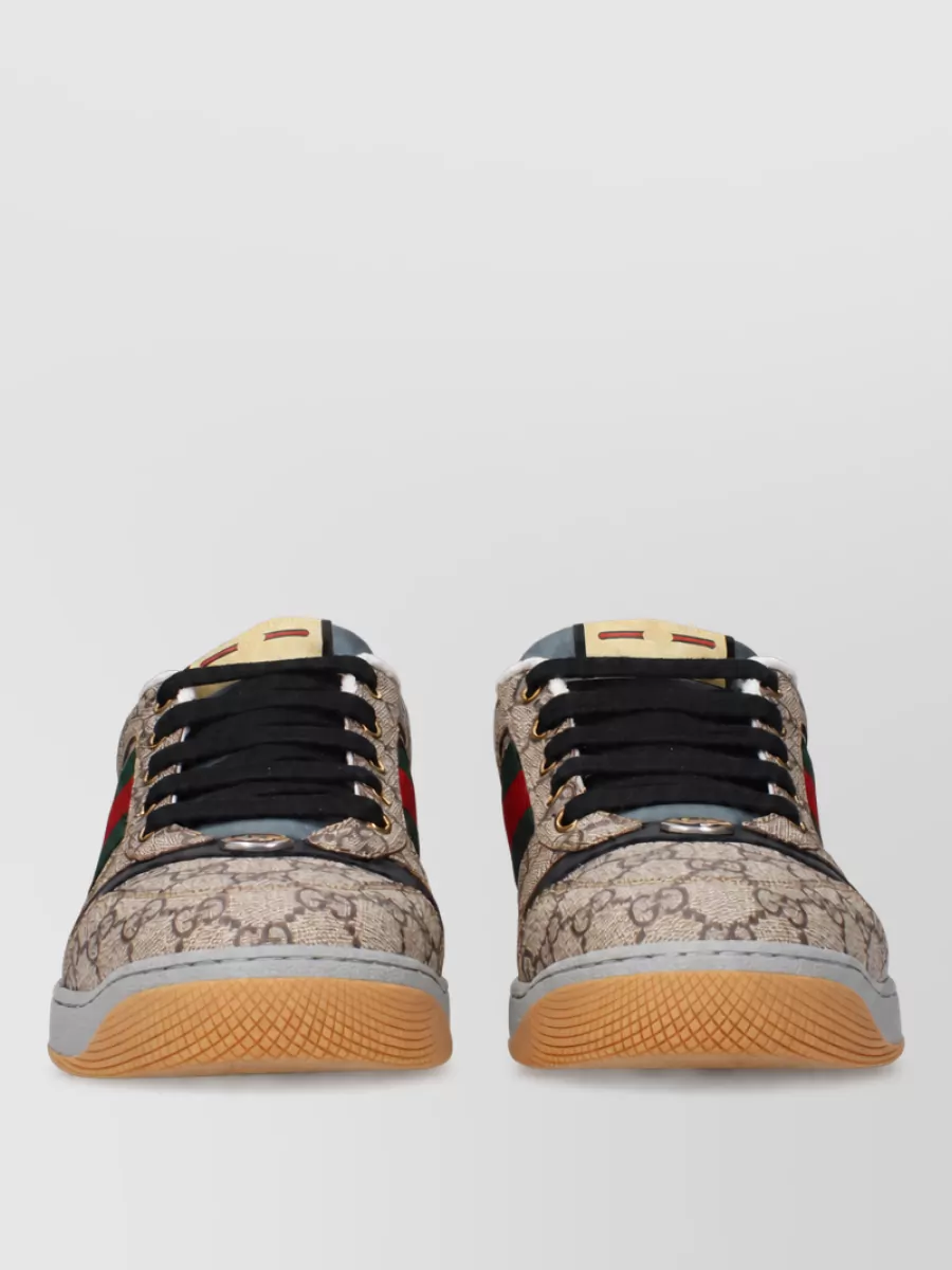 Gucci fabric lace-up sneakers