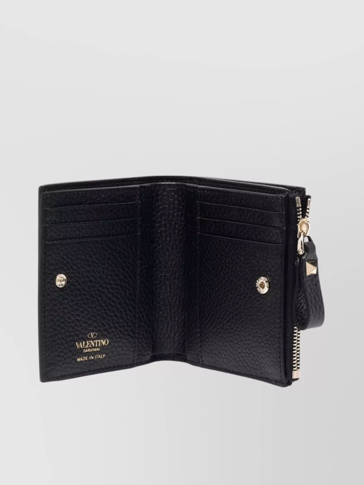 Valentino Garavani Studded Leather Wallet Rockstud Detailing