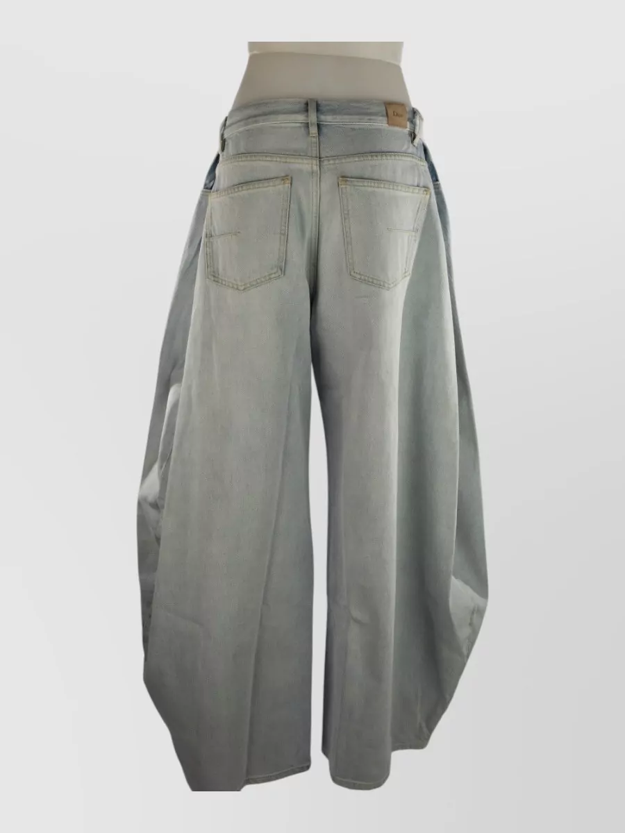 Christian Dior Denim Wide-Leg Trousers
